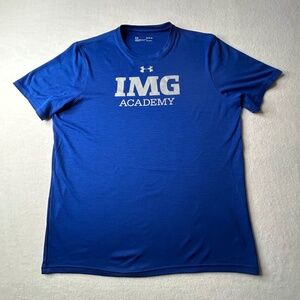 Under Armour Mens Medium Locker T-shirt 2.0 UA Locker Tee "IMG Academy" Blue